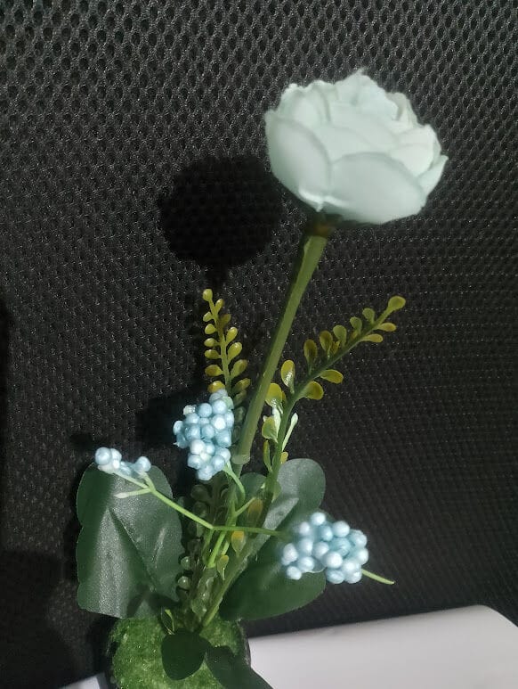 Picture of Artificial Flower Balcony Potted Plant Flowers Bouquet Wedding Home Garden Decor-Blue