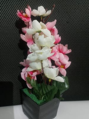 Picture of Artificial Flower Balcony Potted Plant Flowers Bouquet Wedding Home Garden Decor-Pink