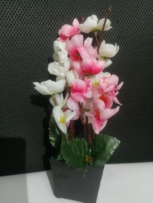 Picture of Artificial Flower Balcony Potted Plant Flowers Bouquet Wedding Home Garden Decor-Pink