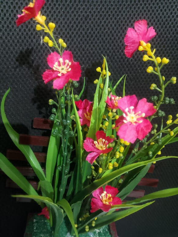 Picture of Artificial Flower Balcony Potted Plant Flowers Bouquet Wedding Home Garden Decor-Multicolor