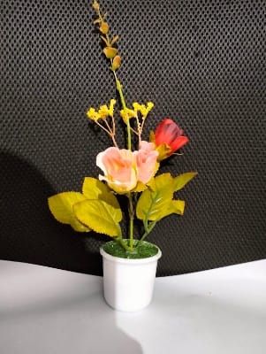 Picture of Artificial Flower Balcony Potted Plant Flowers Bouquet Wedding Home Garden Decor-Multicolor