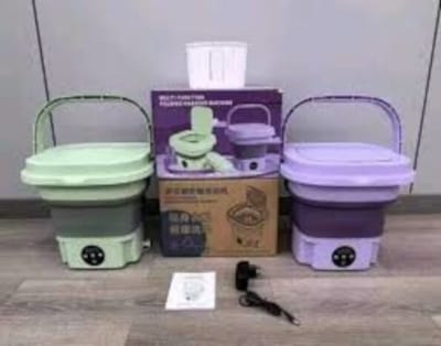 Picture of Foldable Mini Washer and Dryer Portable mini washing machine-Multicolor