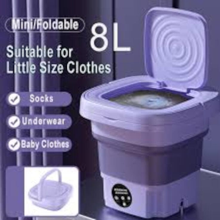 Picture of Foldable Mini Washer and Dryer Portable mini washing machine-Multicolor