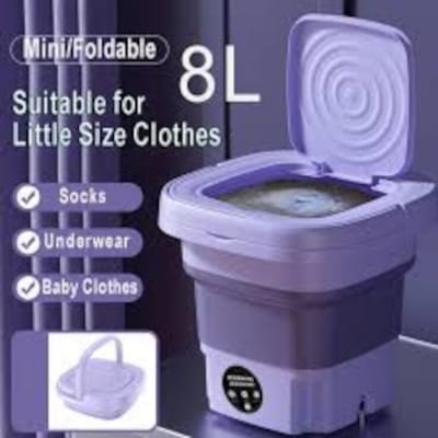 Picture of Foldable Mini Washer and Dryer Portable mini washing machine-Multicolor
