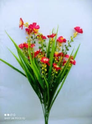 Picture of Artificial Mini Grass Flower 1 Stick 14Inc Long - Home Decoration Item - Home Decoration Item-Green