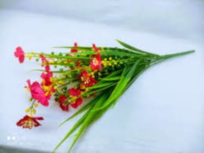 Picture of Artificial Mini Grass Flower 1 Stick 14Inc Long - Home Decoration Item - Home Decoration Item-Green