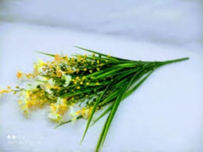 Picture of Artificial Mini Grass Flower 1 Stick 14Inc Long - Home Decoration Item - Home Decoration Item-Green