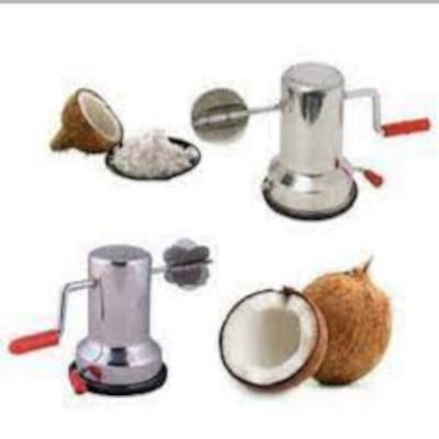 Picture of Coconut Cutter Scraper Grater Hand Kitchen Tools- Kurani-Silver