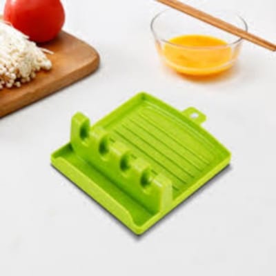 Picture of Spoon Rest Holder Utensil Organizer Kitchen Rack - Keep Your Utensils Organized And Accessible With This Spoon Rest Holder-Multicolor