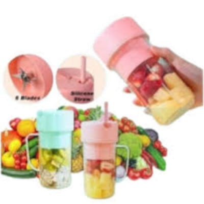 Picture of 500ML Wireless Juicer Cup Portable Juice Blender Mini Ice Crusher Home Outdoor Office Fruit Milkshake Vegetable Juice Maker-Multicolor