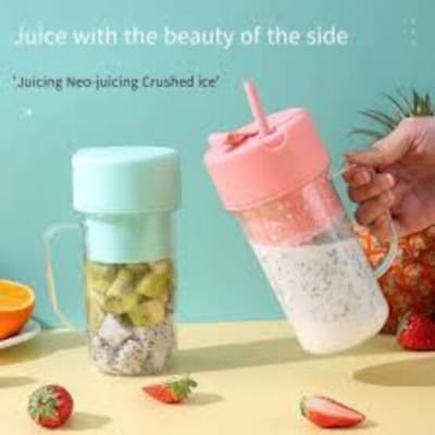 Picture of 500ML Wireless Juicer Cup Portable Juice Blender Mini Ice Crusher Home Outdoor Office Fruit Milkshake Vegetable Juice Maker-Multicolor