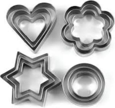 Picture of Stainless Steel Cookie Cutter 12 Pieces - Silver-Silver