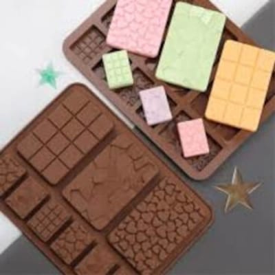 Picture of Silicon Mold Chocolate Baking Tool 9 Cavity-Multicolor
