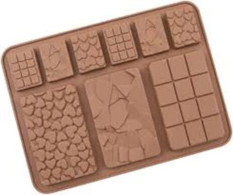 Picture of Silicon Mold Chocolate Baking Tool 9 Cavity-Multicolor