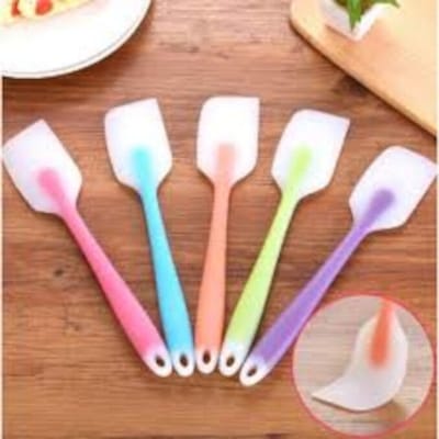 Picture of Spatula Spoon Baking Tools For Cakes Double Silicone Cookie Spatulas Pastry Scraper Mixer Butter Ice Cream Scoop-Multicolor