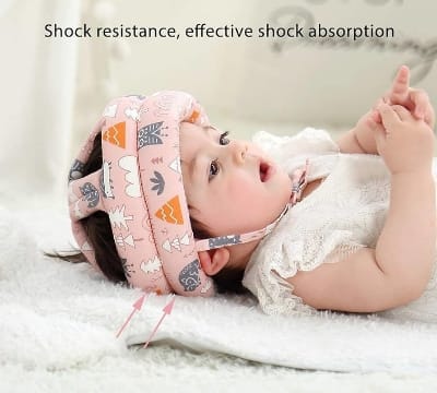 Picture of Baby Head Protector - Baby Helmet for Crawling Walking Running - No Bumps and Soft Cushion - Adjustable Protective Cap Infant Baby Safety Headguard - Toddler Helmets 6-12 Months 1-2 Years Old-Multicolor