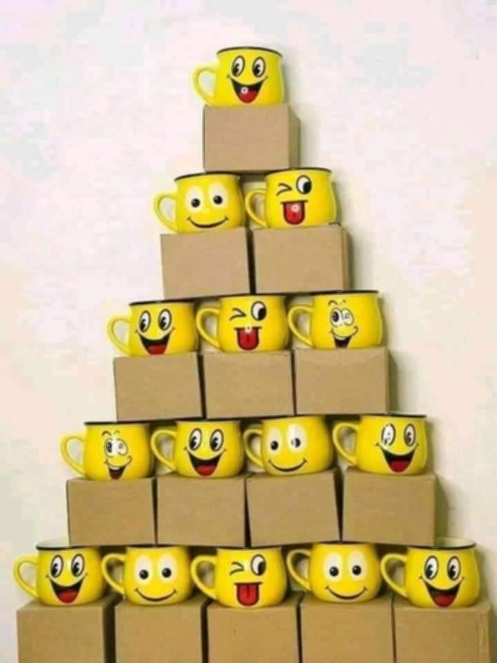 Picture of Emoji Ceramic Mug (Yellow) 1Pcs/ Stylish Mug- Coffee Mug-Yellow