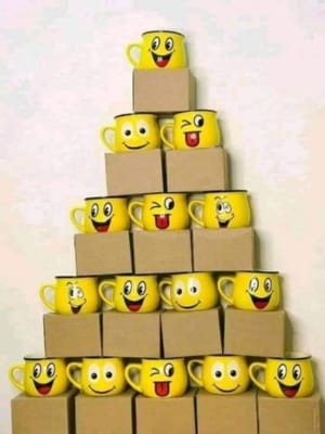 Picture of Emoji Ceramic Mug (Yellow) 1Pcs/ Stylish Mug- Coffee Mug-Yellow
