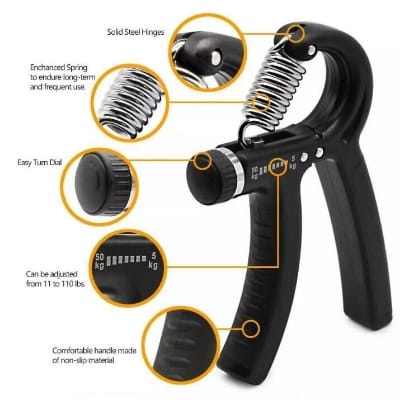 Picture of Adjustable Heavy Grips Hand Gripper Gym Power Fitness Hand Exerciser Grip - Strengthen Grip With The Adjustable Heavy Grips Hand Gripper-Multicolor