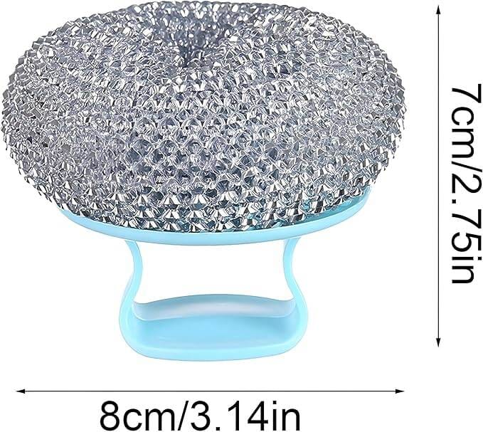 Picture of Dishwashing Brush Durable Dish Scrubber with Handle for Home Restaurant Kitchen ( 1 Pcs Random Color-Blue