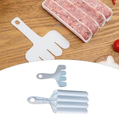 Picture of Creative Kitchen Meatball Maker Meat Ball Scoop with Cutting Spade Piyaju Maker, None-Stick Meatball Maker Cooking Piyajo Maker Accessories-Multicolor