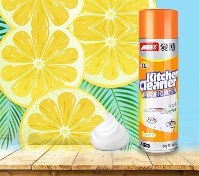 Picture of Multipurpose Bubble Foam Cleaner Kitchen Cleaner Spray Oil & Grease Stain Remover Chimney Cleaner Spray Bubble Cleaner All Purpose Foam Degreaser Spray-Multicolor