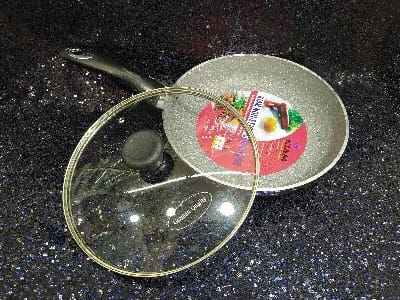 Picture of Kiam Non Stick Fry Pan With Glass Lid 28 Cm-Multicolor
