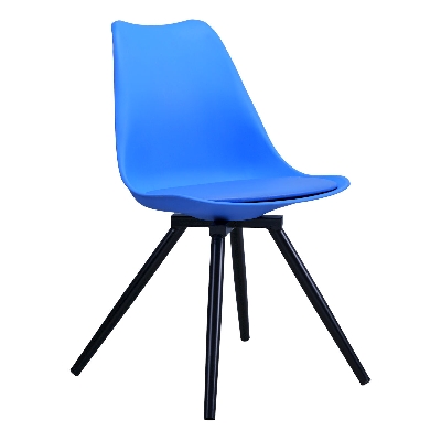 Picture of REGAL TULIP CHAIR-201 (SKY BLUE)- BLACK LEG
