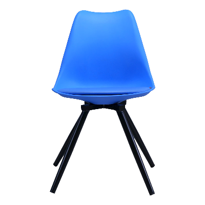 Picture of REGAL TULIP CHAIR-201 (SKY BLUE)- BLACK LEG