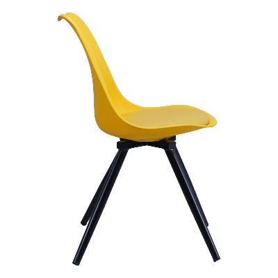 Picture of REGAL TULIP CHAIR-201 (YELLOW)- BLACK LEG