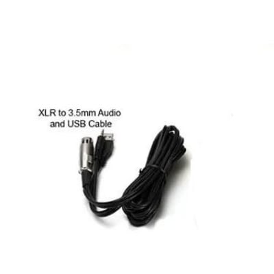 Picture of XLR Female To 3.5mm & USB Microphone Cable for BM 100FX, BM100, BM800 (Black)