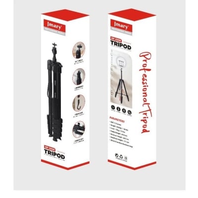 Picture of Jmary Tripod KP-2208 Professional Tripod with Mobile Holder- Black (Black)