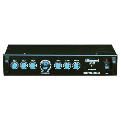 Picture of Stranger Digital Echo DE 401 Mixer 3 Channel Mixer Preamplifier for Echo, Reverb, Chorus, Effects (Multicolor)