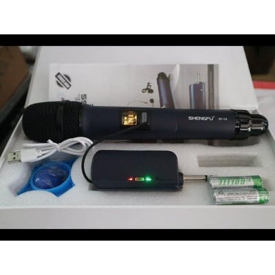 Picture of SHENGFU W14 WIRELESS MICROPHONE HANDHELD BLACK (Black)