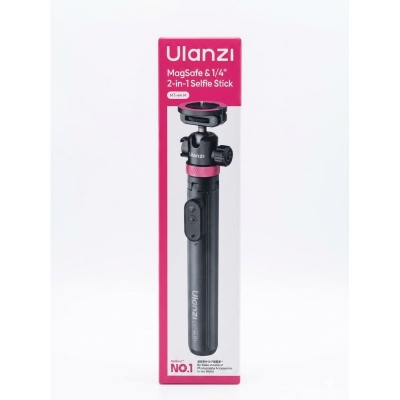 Picture of Ulanzi MT-44M 2-in-1 Magnetic & 1/4" Selfie Stick Tripod  Extended Height 149 cm / 58.66 in Black (Black)