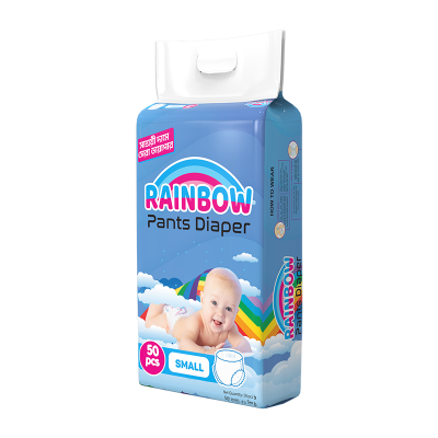 Picture of Rainbow Pant Diaper Small (S) 50 Pcs Pack for Kids Dryness, Safety and Comfortpack