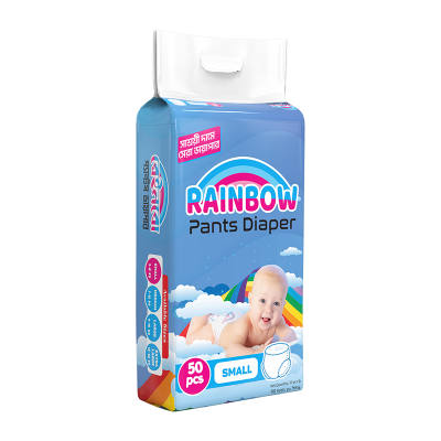 Picture of Rainbow Pant Diaper Small (S) 50 Pcs Pack for Kids Dryness, Safety and Comfortpack