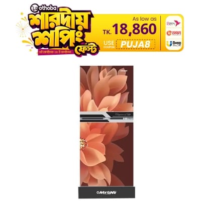 Picture of MYONE 165 liter Frost Type Top Mount  Dahlia Black Match Refrigerator (MY-1F5G)