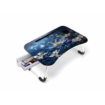 Picture of Multicolor Foldable Laptop Table - Stylish And Functional Addition To Any Space - Add Convenience To Workspace With A Multicolor Foldable Laptop Table-Black
