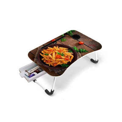 Picture of Multicolor Foldable Laptop Table - Stylish And Functional Addition To Any Space - Add Convenience To Workspace With A Multicolor Foldable Laptop Table-Red