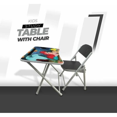 Picture of KIDS READING TABLE WITH CHAIR CARTOON-Black