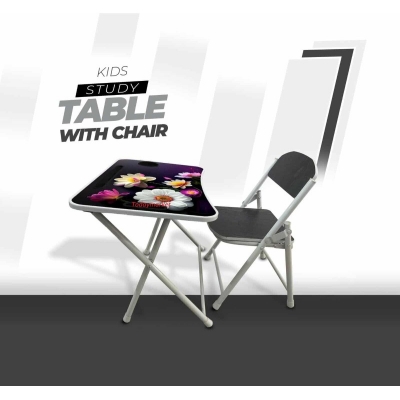 Picture of KIDS READING TABLE WITH CHAIR-Black