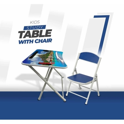 Picture of KIDS READING TABLE WITH CHAIR-Black