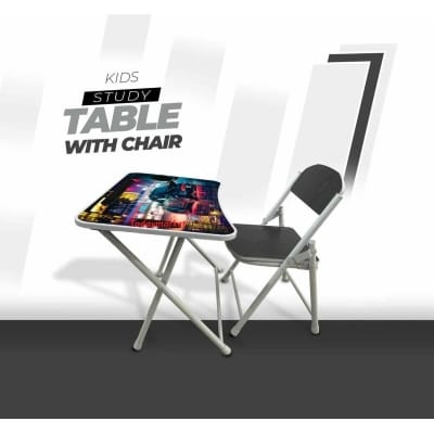 Picture of KIDS READING TABLE WITH CHAIR-Black