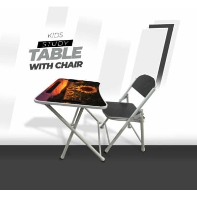 Picture of KIDS READING TABLE WITH CHAIR-Black