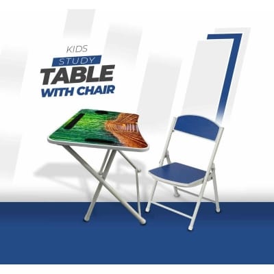 Picture of KIDS READING TABLE WITH CHAIR-Black