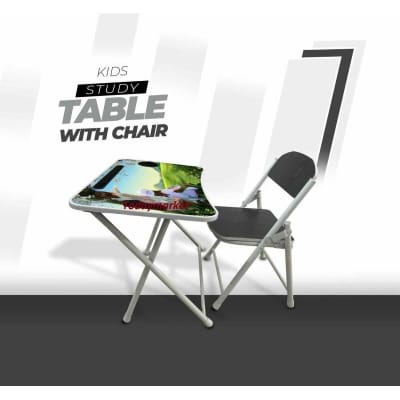 Picture of KIDS READING TABLE WITH CHAIR-Black