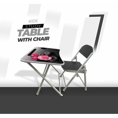 Picture of KIDS READING TABLE WITH CHAIR-Black