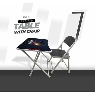 Picture of KIDS READING TABLE WITH CHAIR-Black