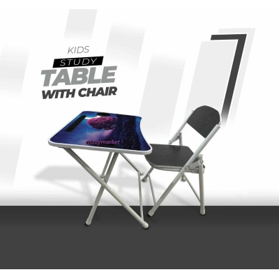 Picture of KIDS READING TABLE WITH CHAIR-Black